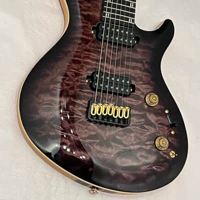 ESP LTD Javier Reyes JR-7 Signature Series 7-String Solidbody Electric Guitar 2023 Faded Blue Sunburst w Case New Overstock Closeout image 10