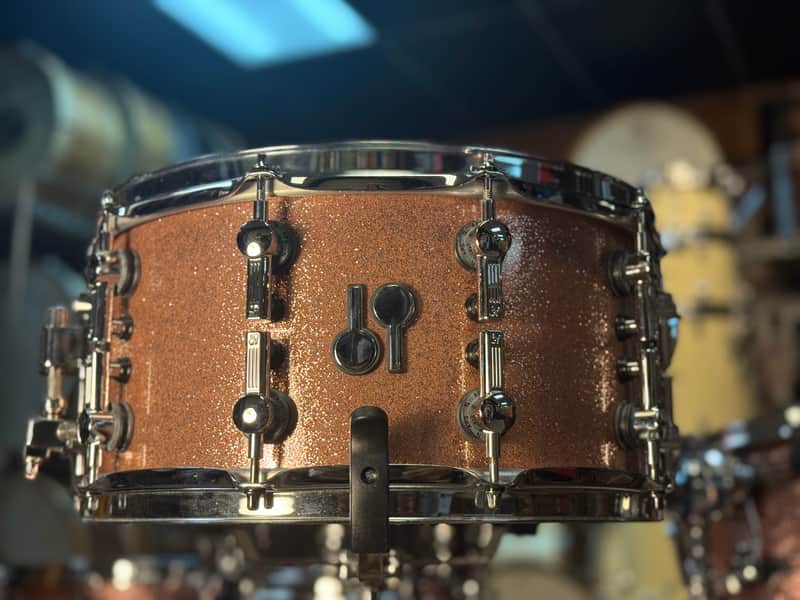 Sonor SQ2 14x7 Vintage Maple Snare Drum - Champagne Sparkle Lacquer image 1