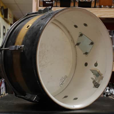 1960s Ludwig 9x13 Club Date Tom in Black and Gold Duco image 5