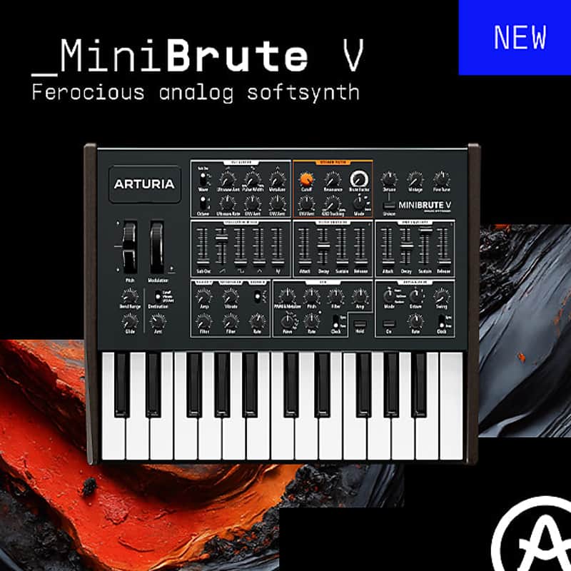 Arturia MiniBrute V Soft Synth Virtual Instrument Software image 1