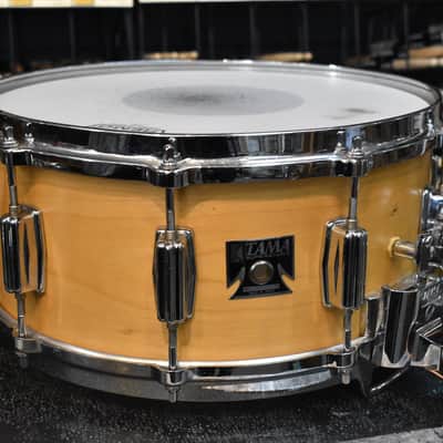Vintage 70's Tama Re-Ring Superstar 9606 KG 6.5 x 14 King Beat Birch Snare Drum in Natural Maple Finish image 1