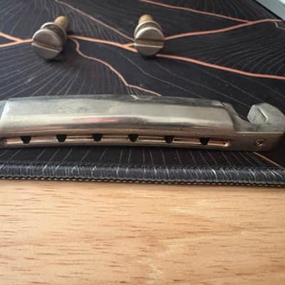 Tone Pros Wraparound Bridge with Studs - Aged Nickel image 2