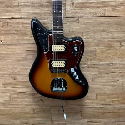 Fender Kurt Cobain Jaguar Guitar-2013-MIM- 3-Color Sunburst 8lbs 9oz w/gig bag image 4