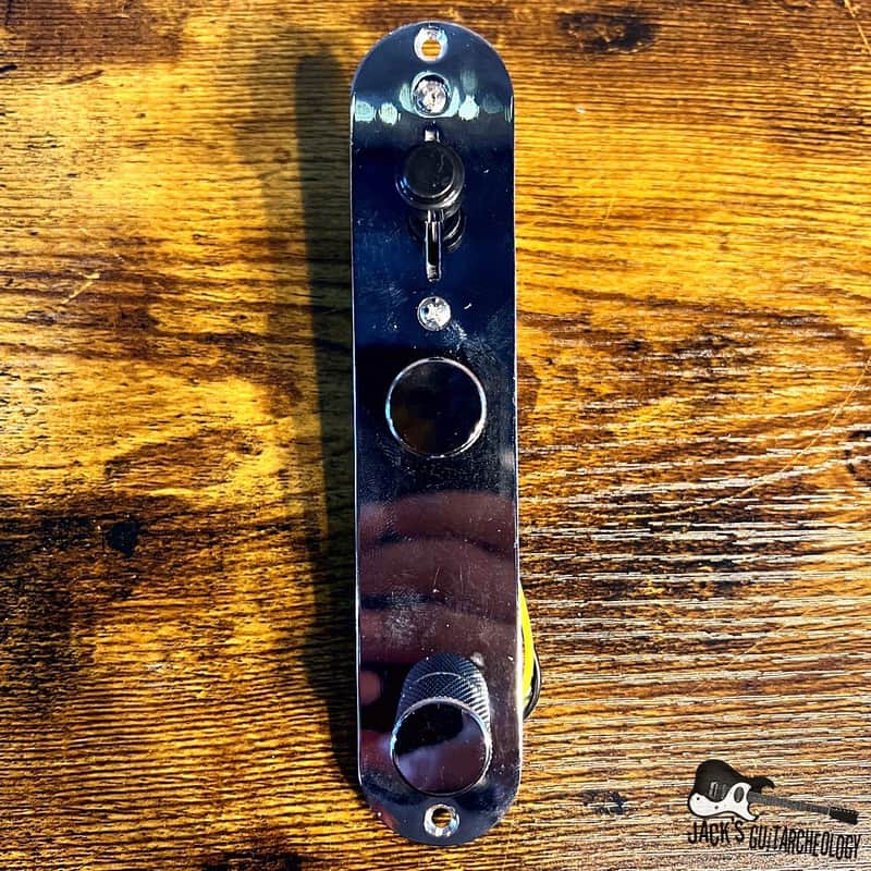 Squier Loaded Telecaster 'Hotdog' Control Plate (2000-10s - Silver) image 1