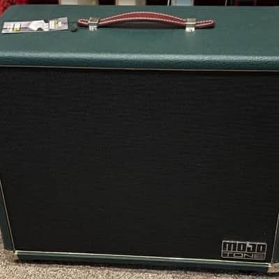 Mojotone cabinet with 12" Celestion Alnico Gold speaker 1 x 12 cabinet with Celestion Alnico Gold 2025 - Green tolex image 1