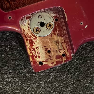 1972 1973 Fender Stratocaster guitar body natural image 3