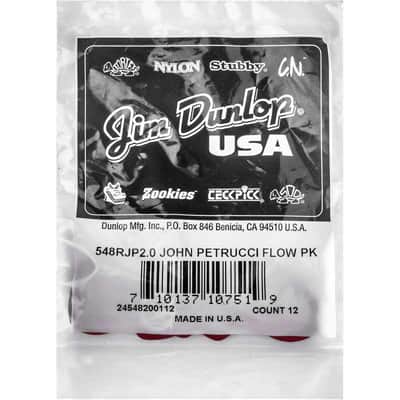 Dunlop 548RJP200 Flow John Petrucci 2,00mm sachet de 12 image 1