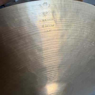 Zildjian K Istanbul Old Stamp iia 15” thin crash or hihat 808g 1945-1949 image 2