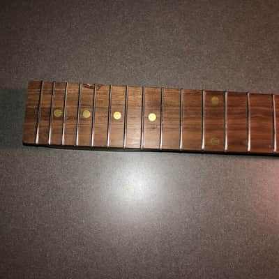 prs style  3x3 exotic wood guitar neck for luthier repair parts image 4
