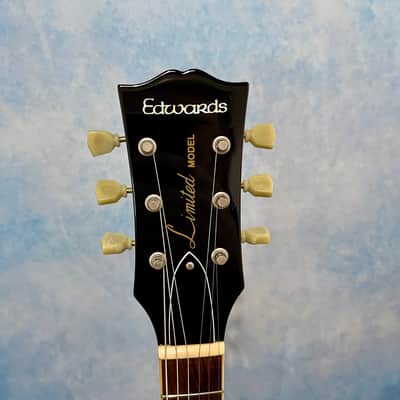 Edwards by ESP E-LP 2000s Flame Top Cherry Sunburst Made in Japan Les Paul image 3