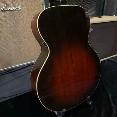 Harmony H1252 Professional Acoustic Guitar 1940s - Sunburst image 7