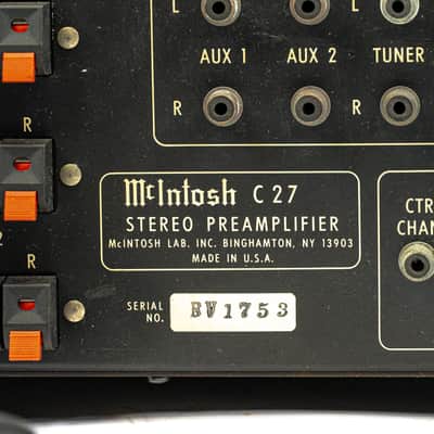 McIntosh C27 Vintage Solid State Stereo Preamplifier Audiophile Preamp image 7
