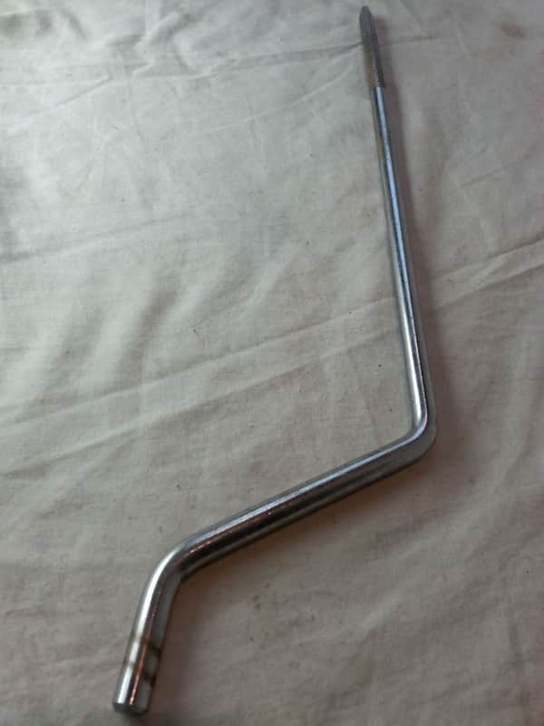Ludwig 16/18"Floor Tom Drum Leg 17" Cross Knurling Chrome Classic Vintage 60s* image 1