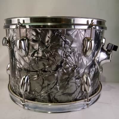 Slingerland 9x13" Black Diamond Pearl Tom Drum Vintage 70s BDP Natural Maple USA image 4