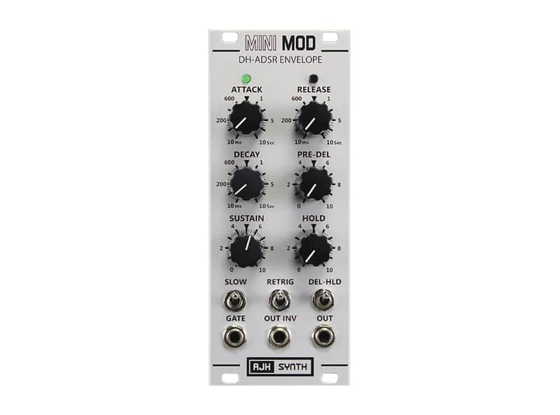 AJH Synth MiniMod DH-ADSR Envelope - 10HP (Silver) [DEMO] image 1