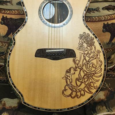 Blueberry Guitar Special Custom Grand Concert Rosewood Acoustic 6 String image 1
