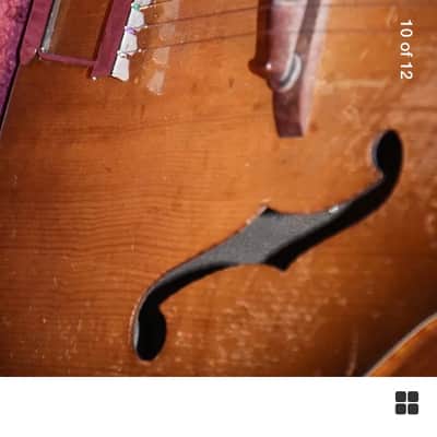 Beautifully worn Harmony H1407 F-hole Patrician 1958 arch top acoustic guitar image 3