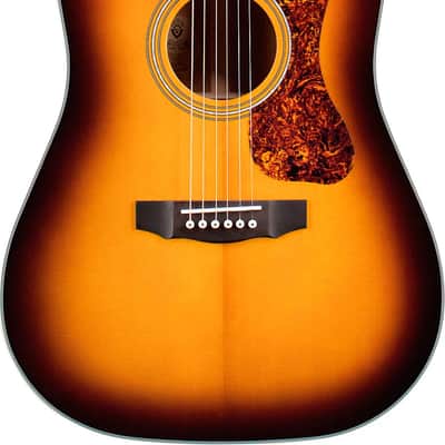 Guild D-140 Dreadnought Acoustic Guitar, Solid Spruce Top, Antique Burst image 2
