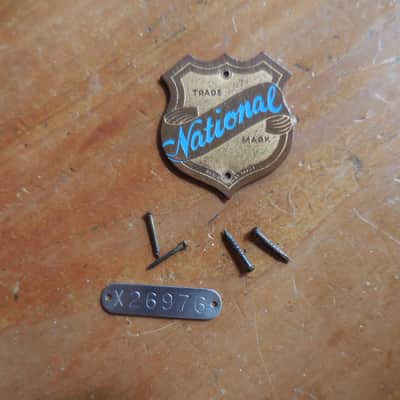 National Nameplate and Serial Number Plaque Early 1950's image 3