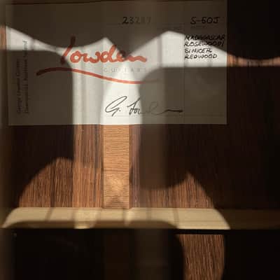 Lowden s50j 2019 - madagascar rosewood, sinker redwood image 2