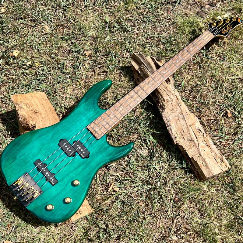 Valley Arts California Pro P/J Electric Bass Guitar - Turquoise