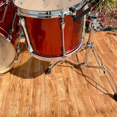2007 Tama Superstar Drum Set Copper Mist Metallic 22/10/12/14/5.5x14 w/ Hardware image 14