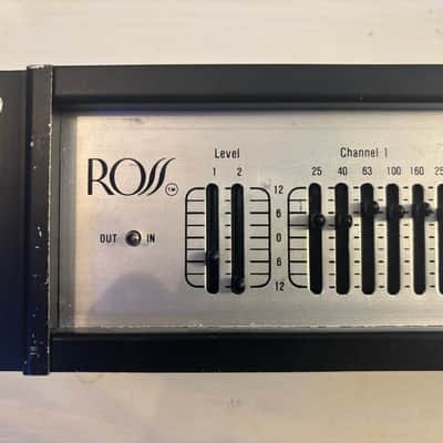 ROSS 15 Band 2 Channel Graphic EQ, Rack Mount Type Vintage image 3