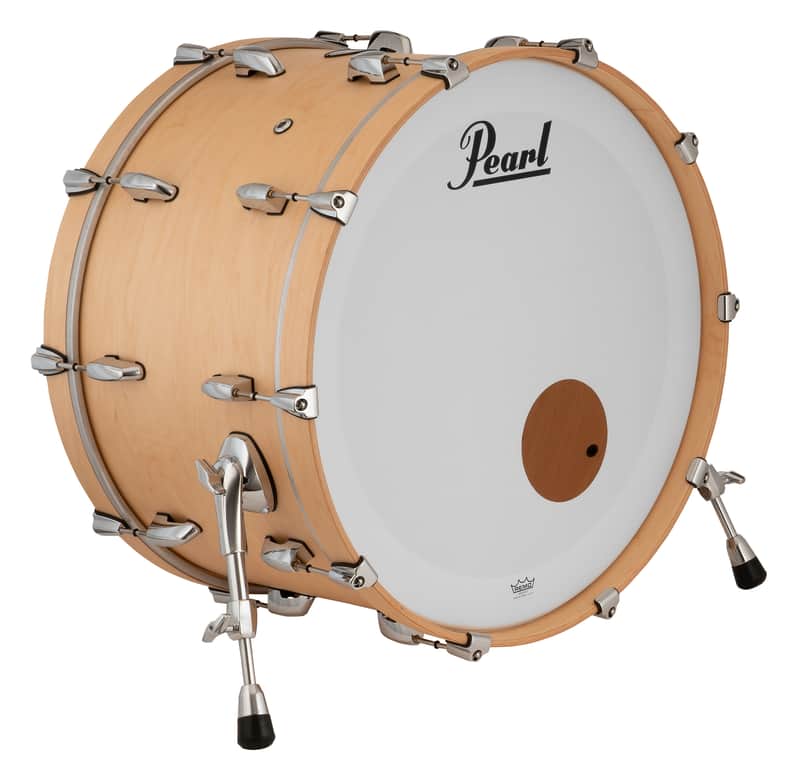 Pearl Masters Maple 24x14" Matte Natural Maple Premium Lacquer #111 Bass Kick Drum NO MOUNT | NEW | Authorized Dealer image 1