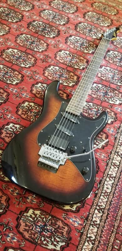 Aria Pro II STG-02-3C/TS STG Series Electric Guitar Superstrat floyd rose MIJ Made In Japan image 1