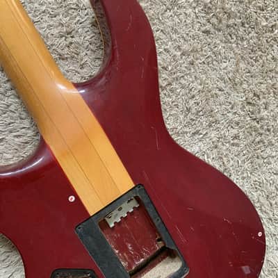 SSS Tiger Maple Top Cherry Burst Guitar Mahogany Body, Maple Neck image 12