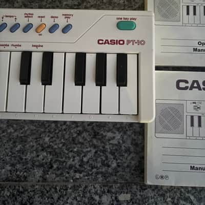 Immagine Casio PT-10 29-Key Mini Synthesizer 1980s - White - 4