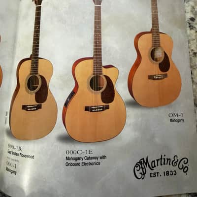 Martin Series 1 Catalog Brochure 1999 D-1 B-1 DC-1R 2R 3R D-12 1E J JC 0000 000 000C OM. 00 image 3