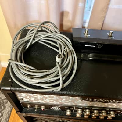 Peavey Triple XXX Ultra Tube Series 120-Watt Head WITH ORIGINAL FOOT-SWITCH Black with Silver image 9