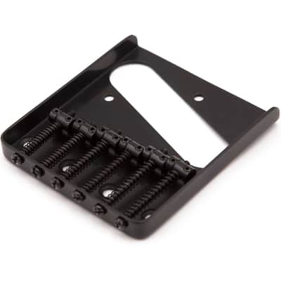 Tone Ninja 4 hole 6 Saddle Telecaster Bridge, Black