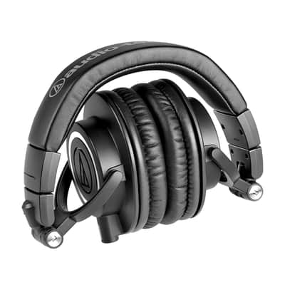 Audio-Technica ATH-M50x Professional Studio Monitor Headphones, Black image 3