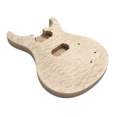 Unfinished PRS-Style Guitar Body - Quilted Maple and Mahogany image 1