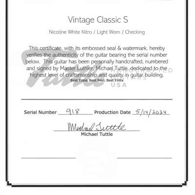 Tuttle Vintage Classic S Nicotine White / Rosewood image 5