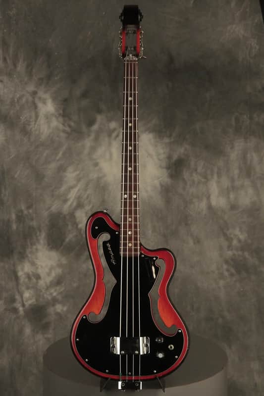 1966 AMPEG AEB-1 Scroll Bass w/original case & paperwork image 1