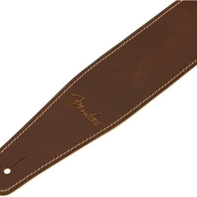 Fender Broken-In Leather Strap, Tan, 2.5'' image 3
