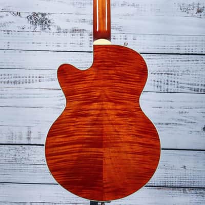 *DEMO* Gretsch Electromatic LTD Flame Okoume Broadkaster Jr. w/Bigsby | Roundup Orange image 2