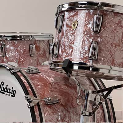 Ludwig Classic Maple. Rose Marine Pearl IS BACK. 12/14/20 drum set image 2