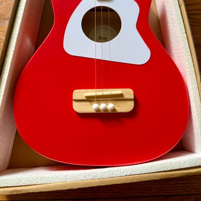 Loog Pro-3 Stringed Acoustic Guitar - Red image 2