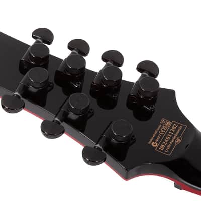 Schecter Sunset-7 Red Dawn ET (2025) - Gloss Black image 10