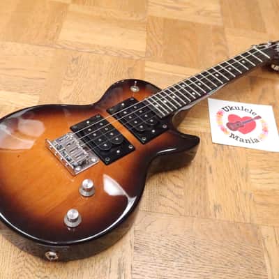 RISA Les Paul Tobacco Sunburst Electric Concert Ukulele #4974 image 4