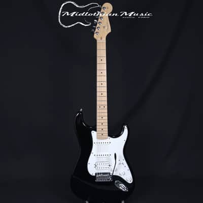 Fender USA 2004 Stratocaster Standard HSS - Black Finish w/Blue Fender Case USED image 1