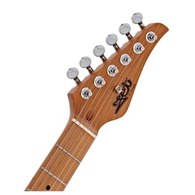Jet JT-450 QTPK 450 Series Basswood Quilted Maple Body Canadian Roasted Maple Neck 6-String Electric Guitar image 6
