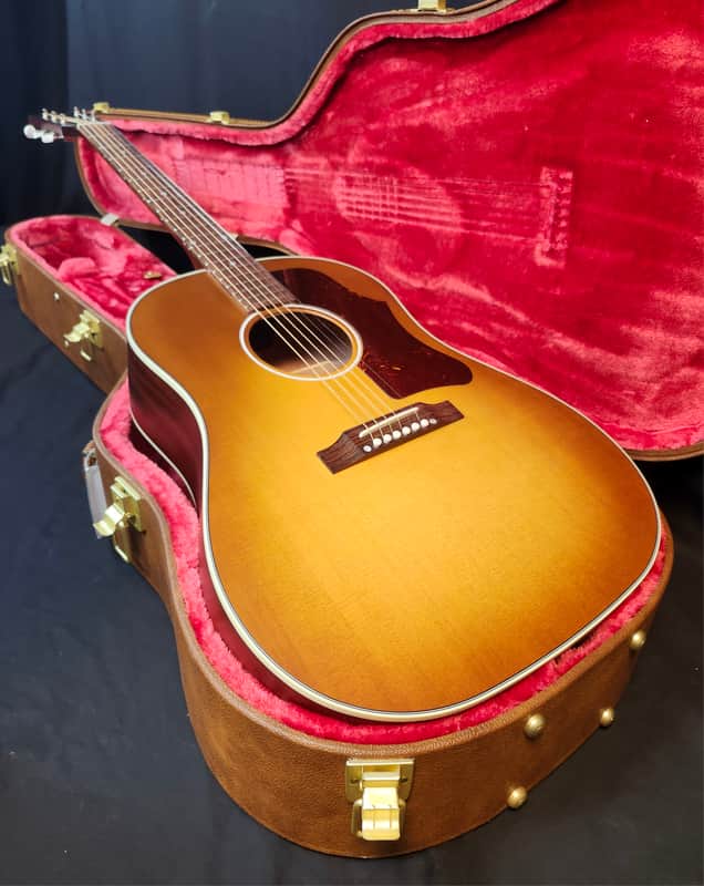 Gibson J-45 50s Faded Acoustic Electric Guitar, Round Shoulder, Faded Sunburst, W/HSC 2026 image 1