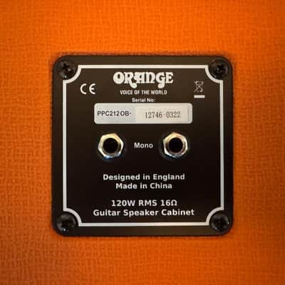 Orange PPC212OB 120-Watt 2x12" Open-Back Guitar Cabinet 2008 - Present - Orange image 5