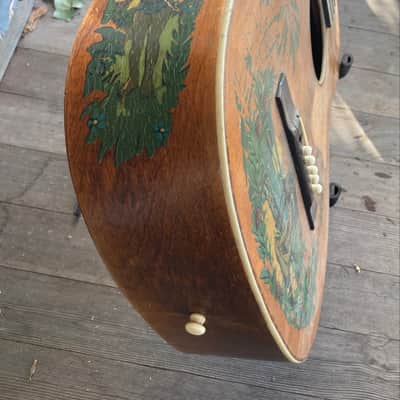 1930s Supertone Aloha Decal Hawaiian Parlor guitar Project image 6