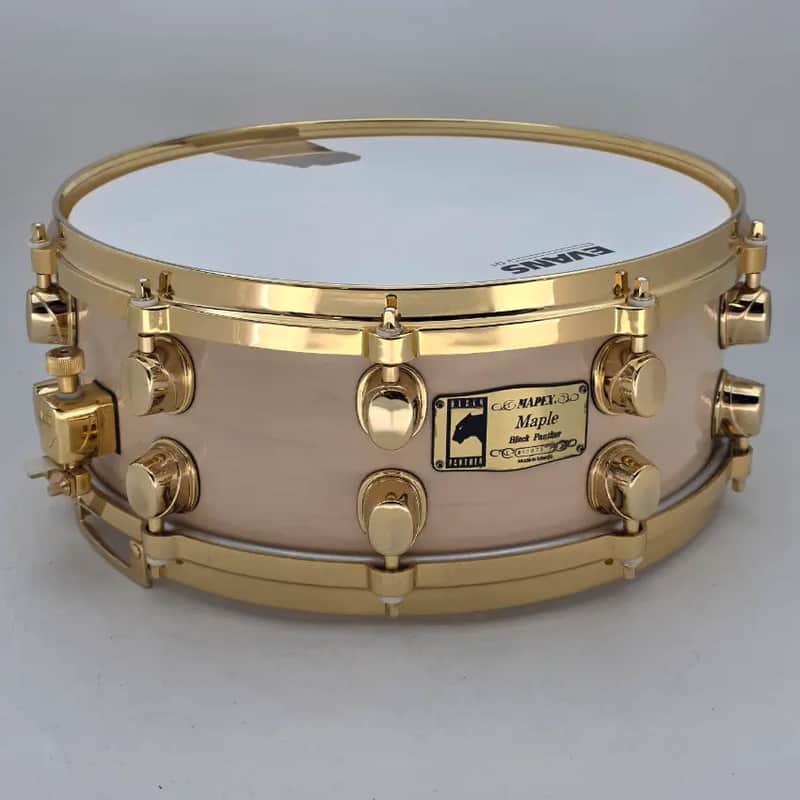 Used Mapex Black Panther Maple Shell Snare Drum 14x5.5 - Good image 1